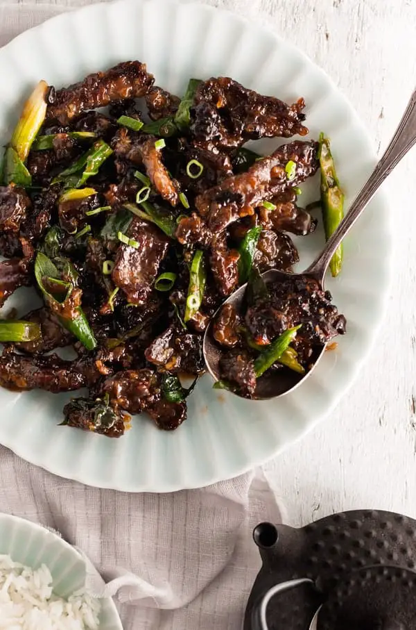 Crispy Sticky Mongolian Beef