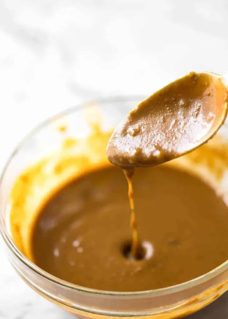 A Satay Peanut Sauce for Stir Fries and Noodles - the flavour belies the short list of simple ingredients. This is a gem of a recipe - use the